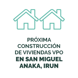 Próxima construcción de viviendas VPO en San Miguel Anaka, Irun